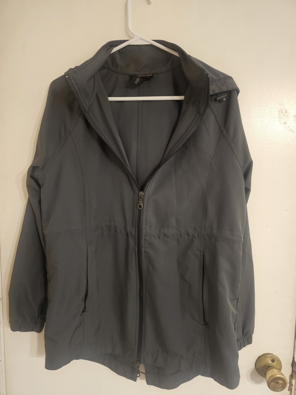 Kirkland Signature Women's Hooded Lightweight Jacket - Charcoal